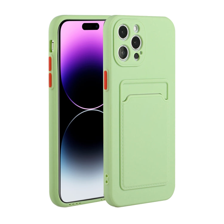 For iPhone 14 Pro Card Slot Design Shockproof TPU Phone Case