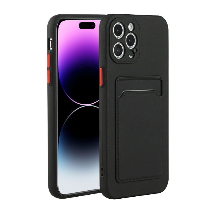 For iPhone 14 Pro Card Slot Design Shockproof TPU Phone Case