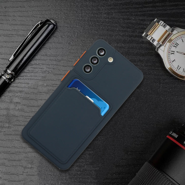 For Samsung Galaxy S22+ 5G Card Slot Design Shockproof TPU Phone Case