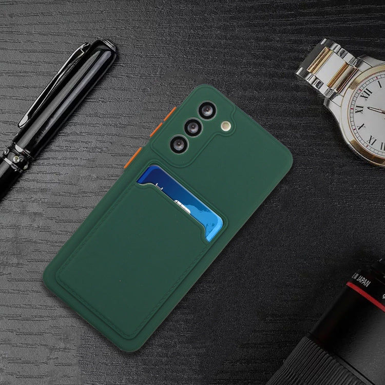 For Samsung Galaxy S22+ 5G Card Slot Design Shockproof TPU Phone Case