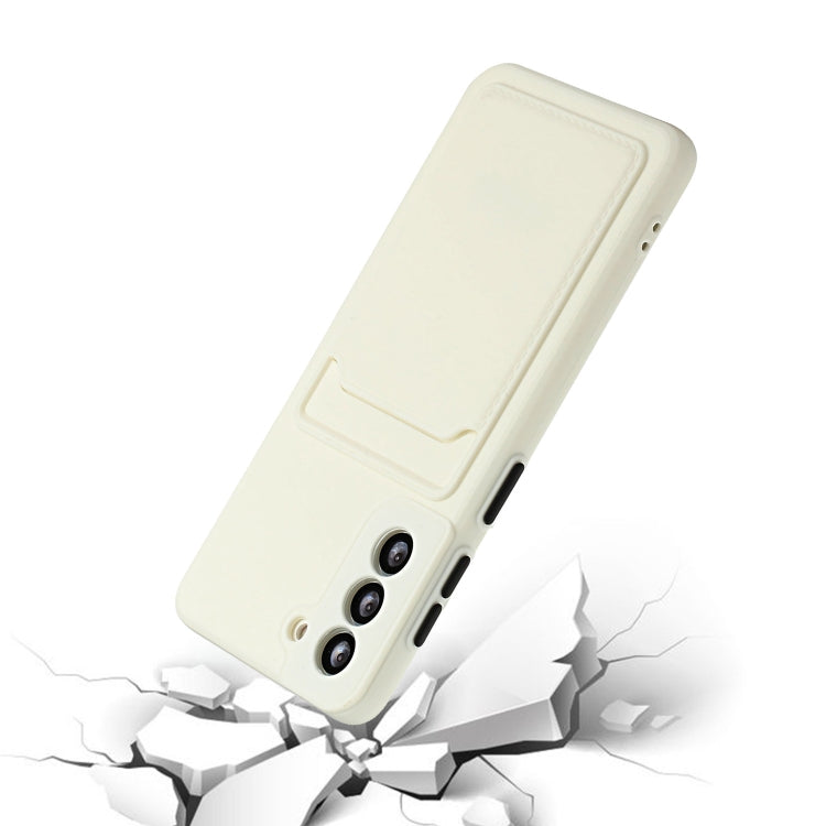 For Samsung Galaxy S22+ 5G Card Slot Design Shockproof TPU Phone Case
