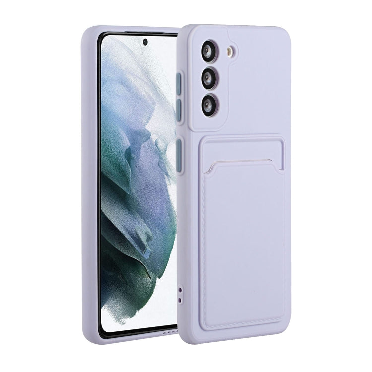 For Samsung Galaxy S22+ 5G Card Slot Design Shockproof TPU Phone Case