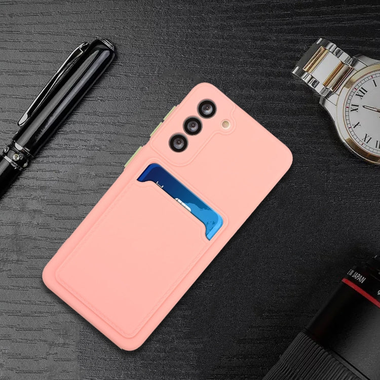 For Samsung Galaxy S22+ 5G Card Slot Design Shockproof TPU Phone Case