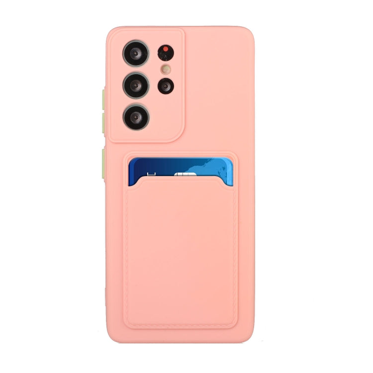 For Samsung Galaxy S22 Ultra 5G Card Slot Design Shockproof TPU Phone Case