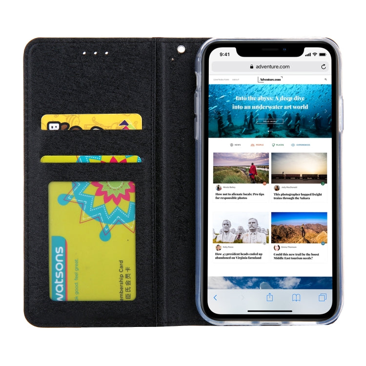 For iPhone 11 CMai2 Silk Texture Horizontal Flip Leather Case with Holder & Card Slots & Photo Frame & Wallet