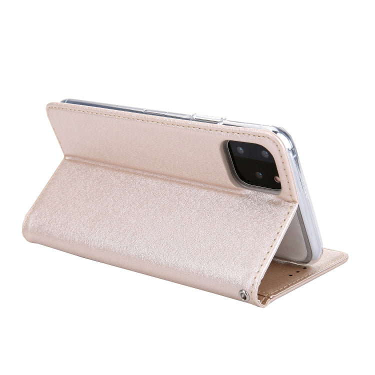 For iPhone 11 Pro Max CMai2 Silk Texture Horizontal Flip Leather Case with Holder & Card Slots & Photo Frame & Wallet