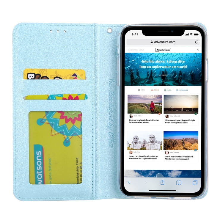 For iPhone 11 Pro Max CMai2 Silk Texture Horizontal Flip Leather Case with Holder & Card Slots & Photo Frame & Wallet