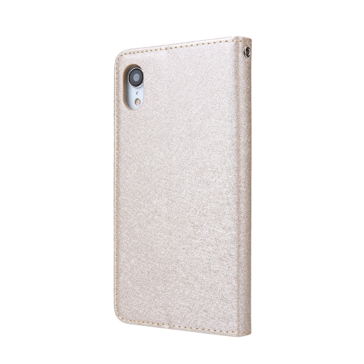 For iPhone XR CMai2 Silk Texture Horizontal Flip Leather Case with Holder & Card Slots & Photo Frame & Wallet