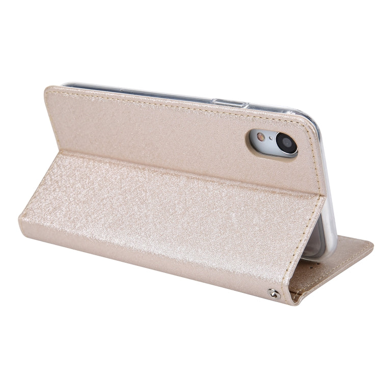 For iPhone XR CMai2 Silk Texture Horizontal Flip Leather Case with Holder & Card Slots & Photo Frame & Wallet