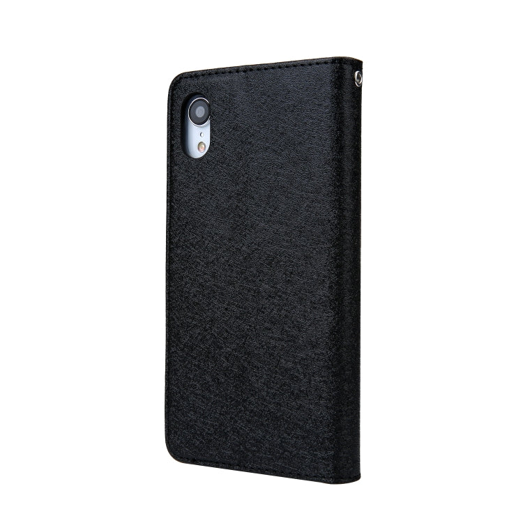 For iPhone XR CMai2 Silk Texture Horizontal Flip Leather Case with Holder & Card Slots & Photo Frame & Wallet