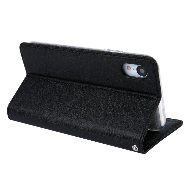 For iPhone XR CMai2 Silk Texture Horizontal Flip Leather Case with Holder & Card Slots & Photo Frame & Wallet