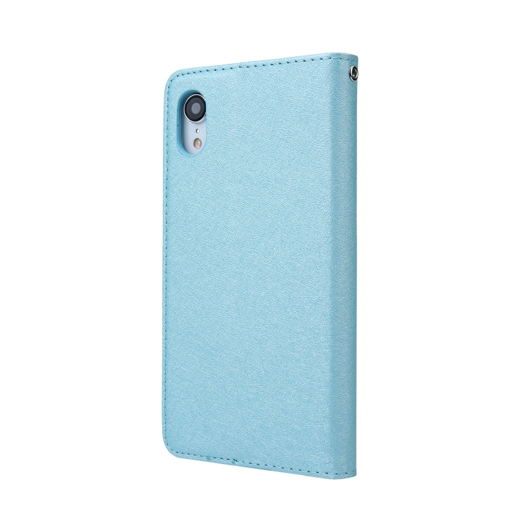 For iPhone XR CMai2 Silk Texture Horizontal Flip Leather Case with Holder & Card Slots & Photo Frame & Wallet