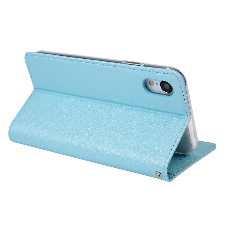 For iPhone XR CMai2 Silk Texture Horizontal Flip Leather Case with Holder & Card Slots & Photo Frame & Wallet
