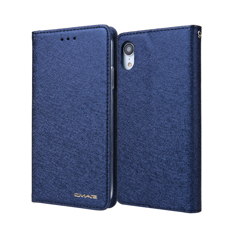 For iPhone XR CMai2 Silk Texture Horizontal Flip Leather Case with Holder & Card Slots & Photo Frame & Wallet