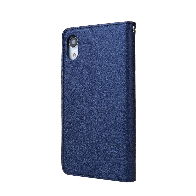 For iPhone XR CMai2 Silk Texture Horizontal Flip Leather Case with Holder & Card Slots & Photo Frame & Wallet