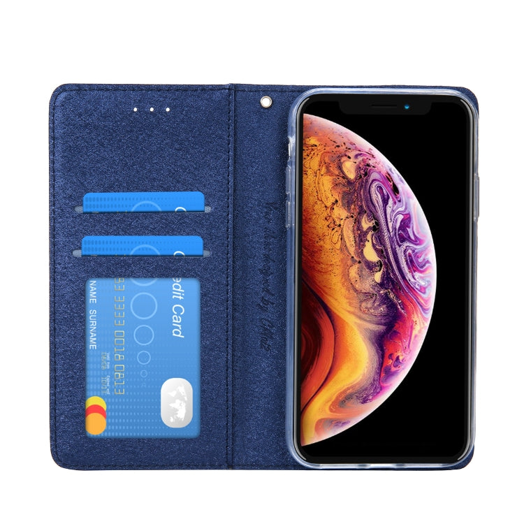 For iPhone XR CMai2 Silk Texture Horizontal Flip Leather Case with Holder & Card Slots & Photo Frame & Wallet