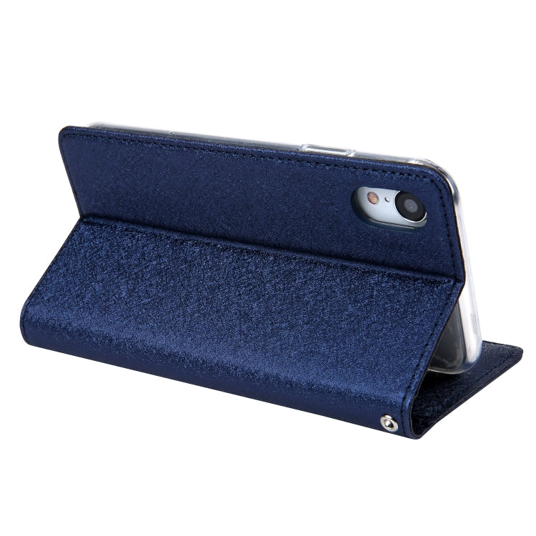 For iPhone XR CMai2 Silk Texture Horizontal Flip Leather Case with Holder & Card Slots & Photo Frame & Wallet