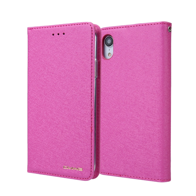 For iPhone XR CMai2 Silk Texture Horizontal Flip Leather Case with Holder & Card Slots & Photo Frame & Wallet