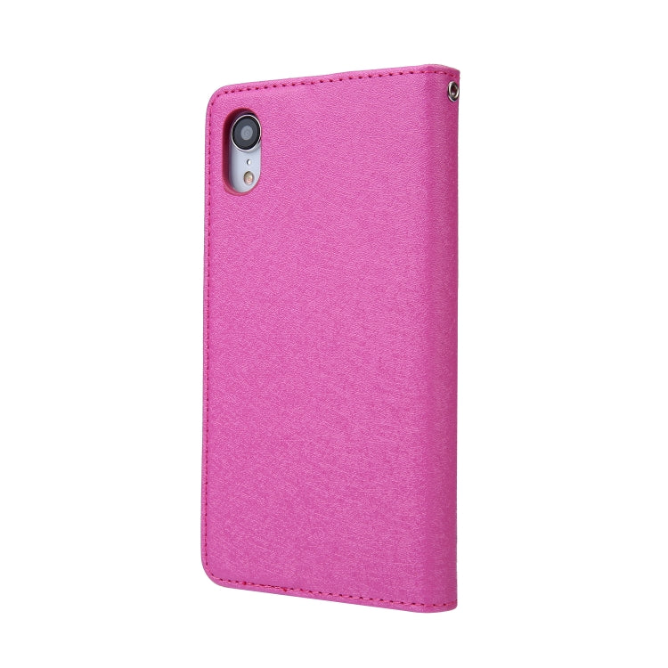 For iPhone XR CMai2 Silk Texture Horizontal Flip Leather Case with Holder & Card Slots & Photo Frame & Wallet