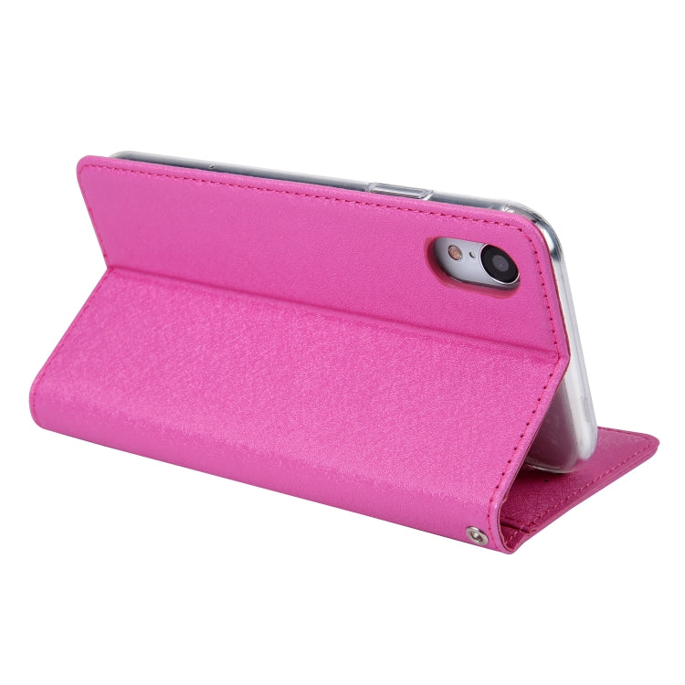 For iPhone XR CMai2 Silk Texture Horizontal Flip Leather Case with Holder & Card Slots & Photo Frame & Wallet