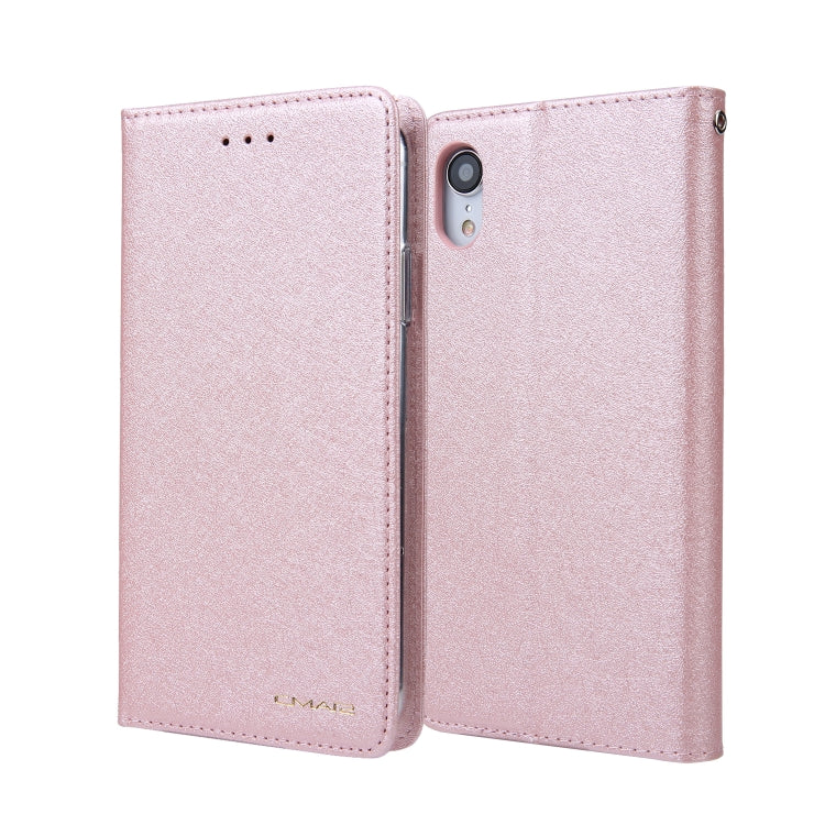 For iPhone XR CMai2 Silk Texture Horizontal Flip Leather Case with Holder & Card Slots & Photo Frame & Wallet