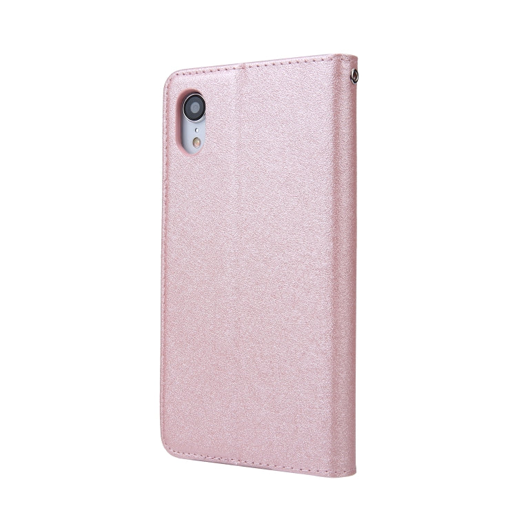 For iPhone XR CMai2 Silk Texture Horizontal Flip Leather Case with Holder & Card Slots & Photo Frame & Wallet