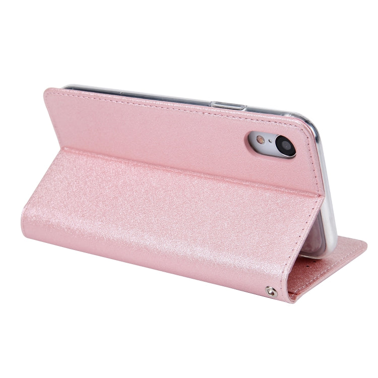 For iPhone XR CMai2 Silk Texture Horizontal Flip Leather Case with Holder & Card Slots & Photo Frame & Wallet
