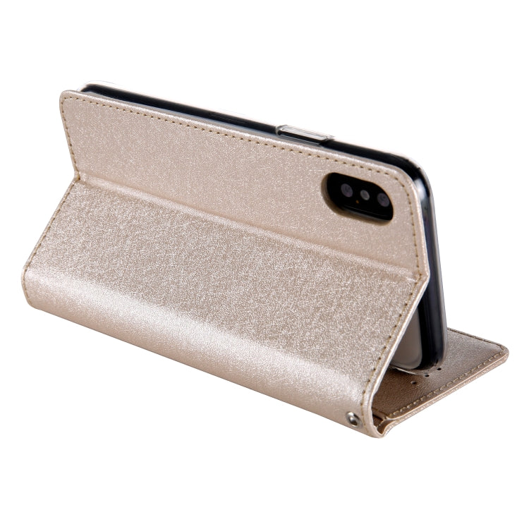 For iPhone XS Max CMai2 Silk Texture Horizontal Flip Leather Case with Holder & Card Slots & Photo Frame & Wallet