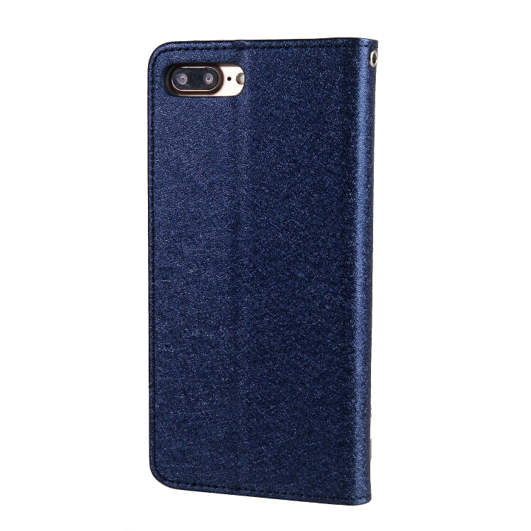 For iPhone 8 Plus & 7 Plus CMai2 Silk Texture Horizontal Flip Leather Case with Holder & Card Slots & Photo Frame & Wallet