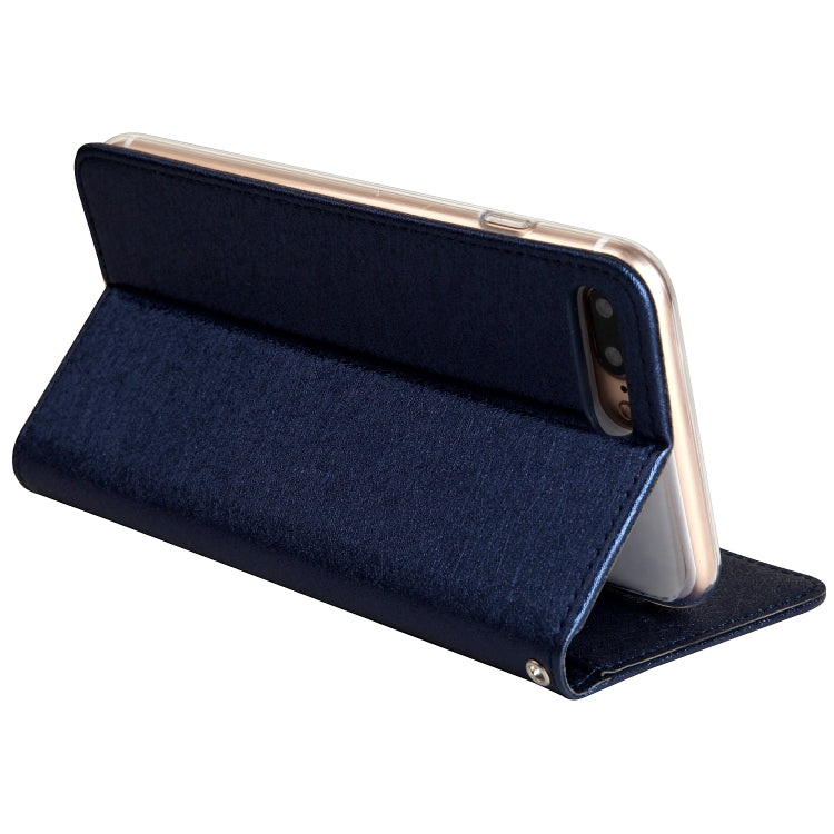 For iPhone 8 Plus & 7 Plus CMai2 Silk Texture Horizontal Flip Leather Case with Holder & Card Slots & Photo Frame & Wallet