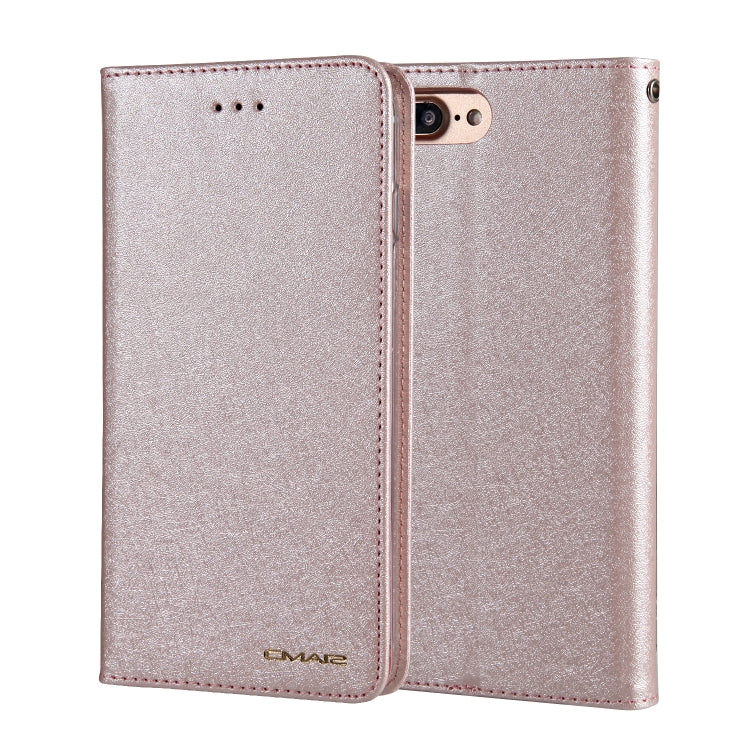 For iPhone 8 Plus & 7 Plus CMai2 Silk Texture Horizontal Flip Leather Case with Holder & Card Slots & Photo Frame & Wallet