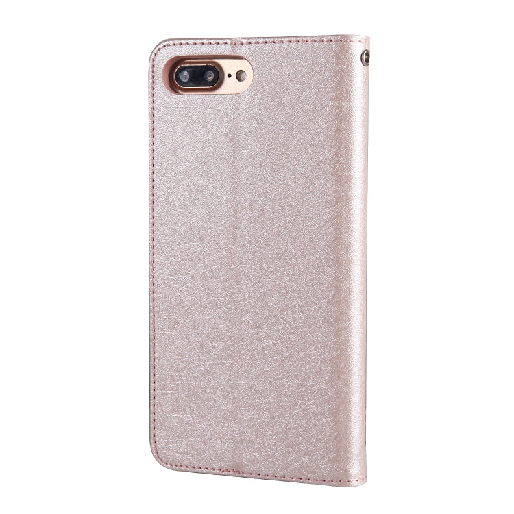 For iPhone 8 Plus & 7 Plus CMai2 Silk Texture Horizontal Flip Leather Case with Holder & Card Slots & Photo Frame & Wallet