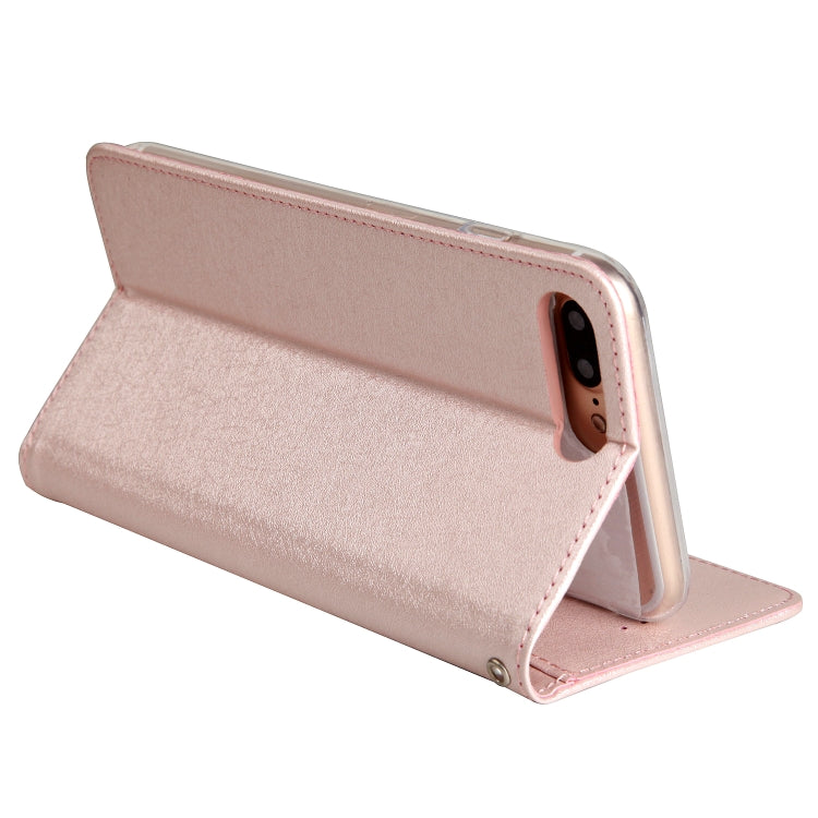 For iPhone 8 Plus & 7 Plus CMai2 Silk Texture Horizontal Flip Leather Case with Holder & Card Slots & Photo Frame & Wallet
