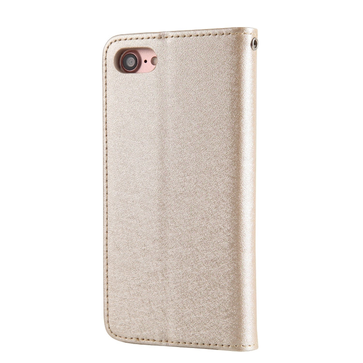 For iPhone SE 2020 & 8 & 7 CMai2 Silk Texture Horizontal Flip Leather Case with Holder & Card Slots & Photo Frame & Wallet