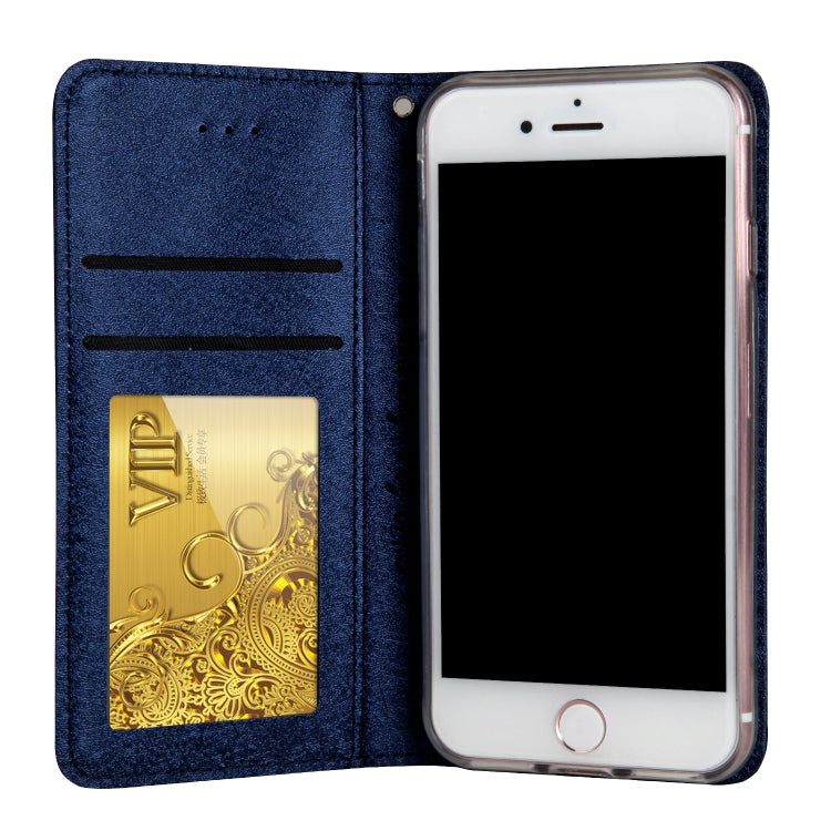 For iPhone SE 2020 & 8 & 7 CMai2 Silk Texture Horizontal Flip Leather Case with Holder & Card Slots & Photo Frame & Wallet