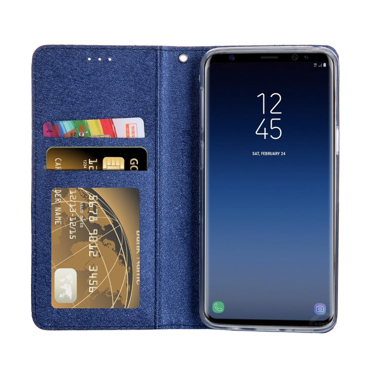 For Galaxy S9 CMai2 Silk Texture Horizontal Flip Leather Case with Holder & Card Slots & Photo Frame & Wallet