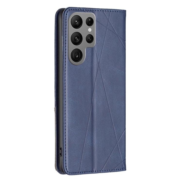 For Samsung Galaxy S23 Ultra 5G Prismatic Invisible Magnetic Leather Phone Case