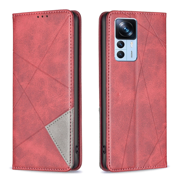 For Xiaomi 12T / 12T Pro / Redmi K50 Ultra Prismatic Invisible Magnetic Leather Phone Case