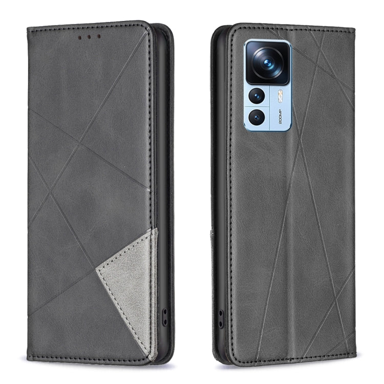 For Xiaomi 12T / 12T Pro / Redmi K50 Ultra Prismatic Invisible Magnetic Leather Phone Case
