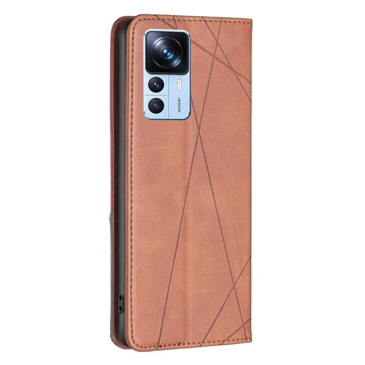 For Xiaomi 12T / 12T Pro / Redmi K50 Ultra Prismatic Invisible Magnetic Leather Phone Case