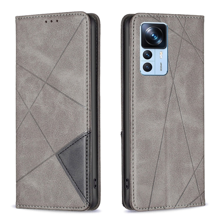 For Xiaomi 12T / 12T Pro / Redmi K50 Ultra Prismatic Invisible Magnetic Leather Phone Case