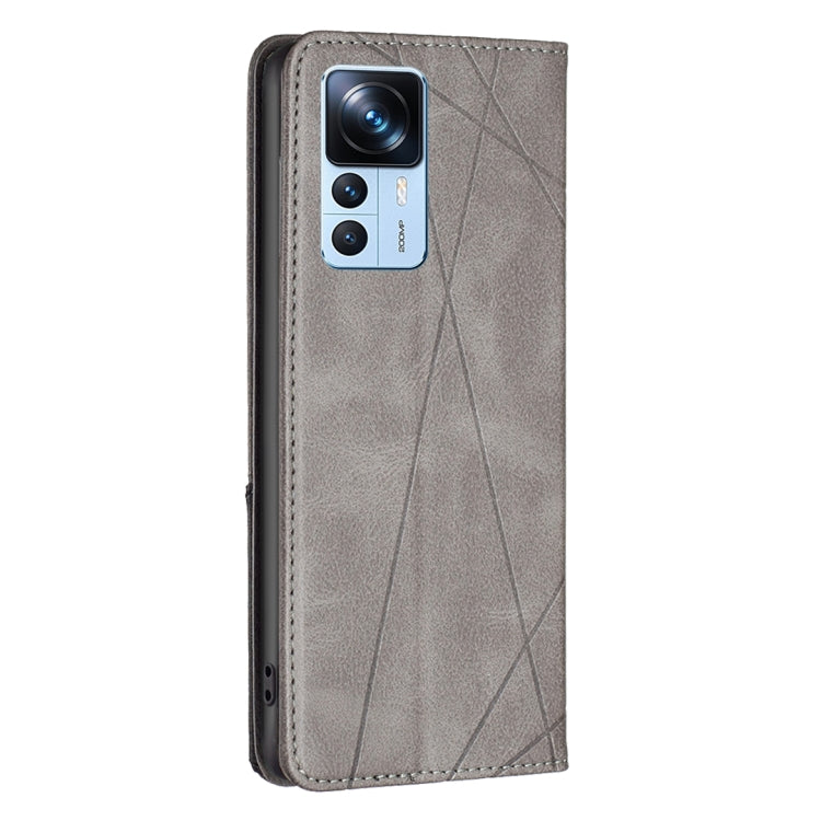For Xiaomi 12T / 12T Pro / Redmi K50 Ultra Prismatic Invisible Magnetic Leather Phone Case
