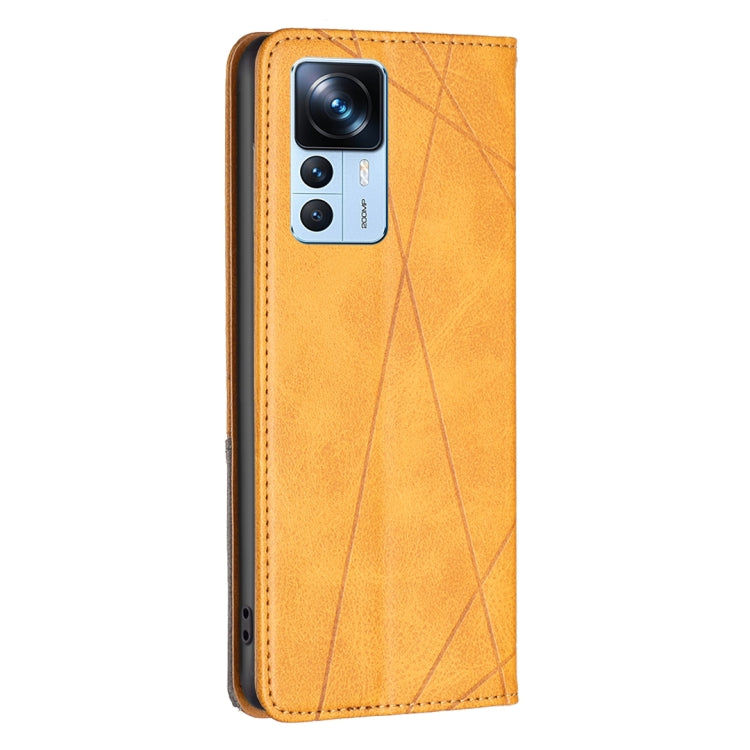 For Xiaomi 12T / 12T Pro / Redmi K50 Ultra Prismatic Invisible Magnetic Leather Phone Case