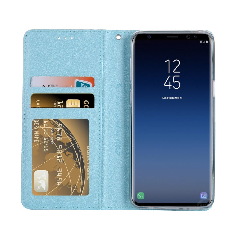 For Galaxy S9+ CMai2 Silk Texture Horizontal Flip Leather Case with Holder & Card Slots & Photo Frame & Wallet