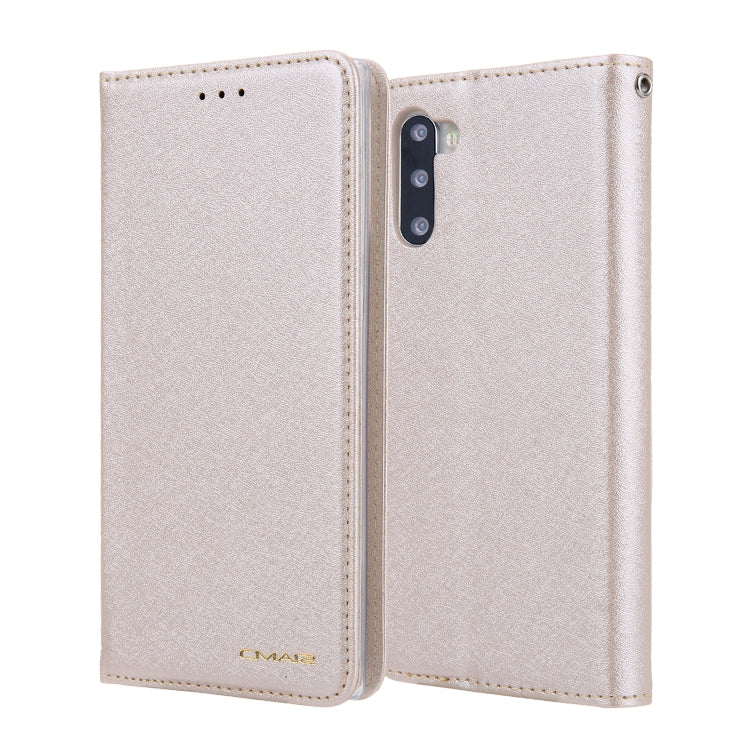 For Galaxy Note 10 CMai2 Silk Texture Horizontal Flip Leather Case with Holder & Card Slots & Photo Frame & Wallet