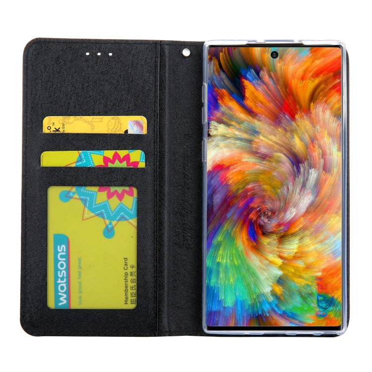 For Galaxy Note 10 CMai2 Silk Texture Horizontal Flip Leather Case with Holder & Card Slots & Photo Frame & Wallet
