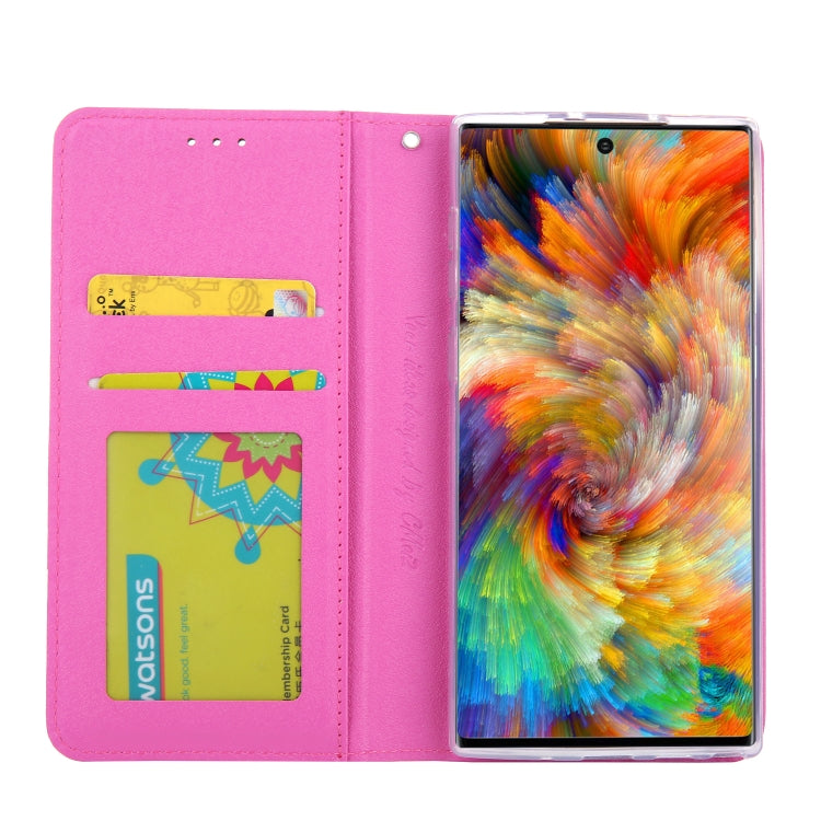 For Galaxy Note 10 CMai2 Silk Texture Horizontal Flip Leather Case with Holder & Card Slots & Photo Frame & Wallet