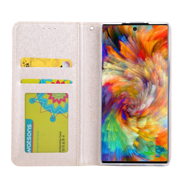 For Galaxy Note 10+ CMai2 Silk Texture Horizontal Flip Leather Case with Holder & Card Slots & Photo Frame & Wallet