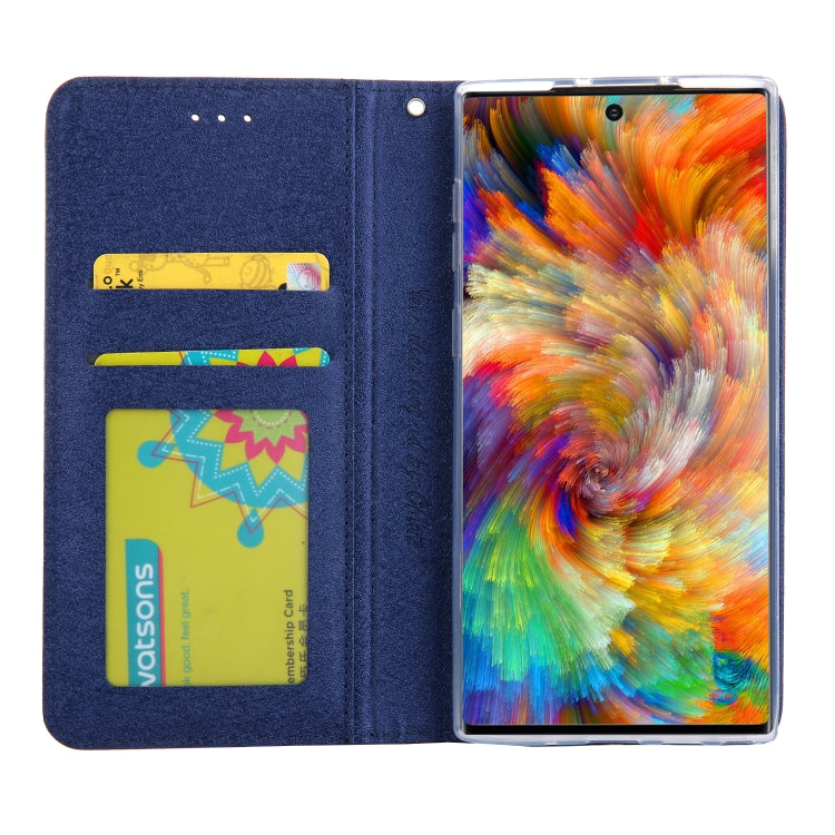 For Galaxy Note 10+ CMai2 Silk Texture Horizontal Flip Leather Case with Holder & Card Slots & Photo Frame & Wallet