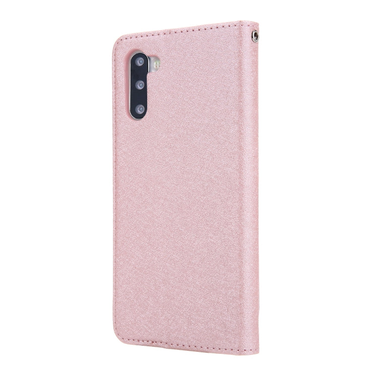 For Galaxy Note 10+ CMai2 Silk Texture Horizontal Flip Leather Case with Holder & Card Slots & Photo Frame & Wallet